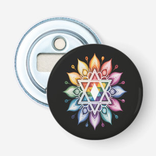 Regenboog Pride LGBT Button Flesopener