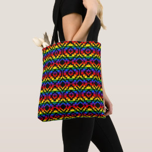 Regenboog Pride LGBTQ Geometrisch Draagtas