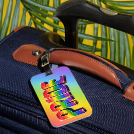 Regenboog PRIDE LGBTQIA+ Gemeenschap Bagagelabel