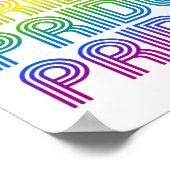 Regenboog Pride Retro Poster (Hoek)