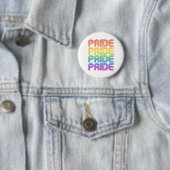 Regenboog Pride Retro Ronde Button 5,7 Cm (In situ)
