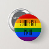 Regenboog Pride Ronde Button 5,7 Cm (Voorkant /achterkant)