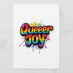 Regenboog Pride Typografie voor Queer Geluk – LGBT Kaart
