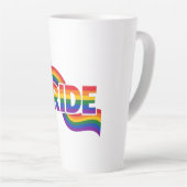 Regenboog Pride-viering Latte Mok (Rechterhoek)