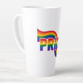 Regenboog Pride-viering Latte Mok (Linkerhoek)
