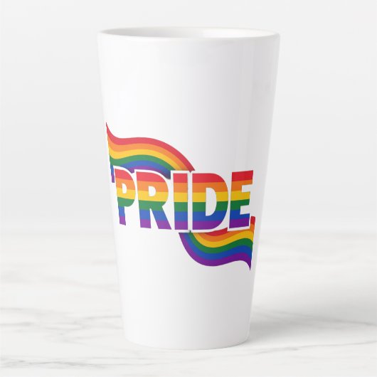 Regenboog Pride-viering Latte Mok (Voorkant)