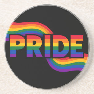 Regenboog Pride Viering Zandsteen Onderzetter