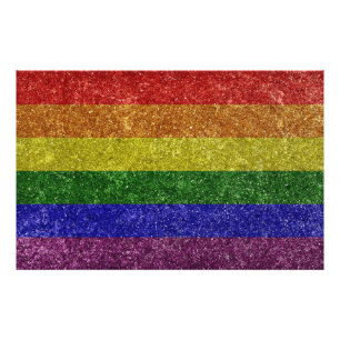 Regenboog pride vlag foto afdruk