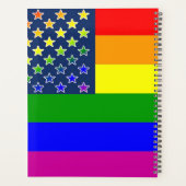Regenboog Pride Vlag Planner (Achterkant)