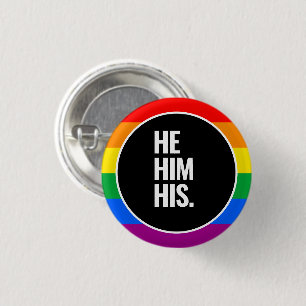 Regenboog Pride Vlag Ronde Button 3,2 Cm