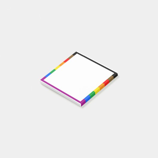 Regenboog Pride Vlag uit Philly Post-it® Notes (Schuin)