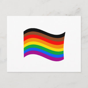 Regenboog Pride Vlag van Philly Briefkaart