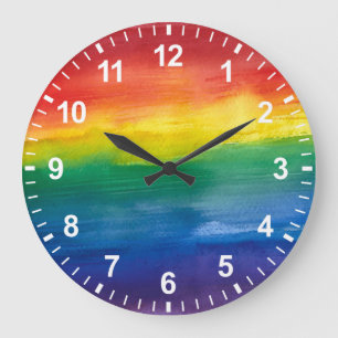 Regenboog Pride Wandklok Grote Klok