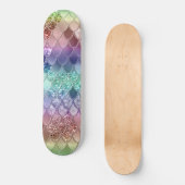 Regenboog Prinses Zeemeermin Schalen #3 Skateboard (Voorkant)