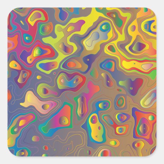 Regenboog prisma water druppels stickers (Voorkant)