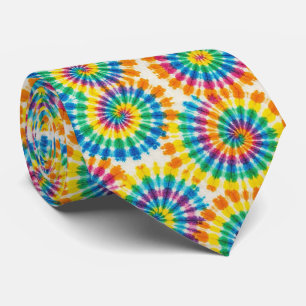 Regenboog Psychedelische Tie Dye Herenstropdas Stropdas