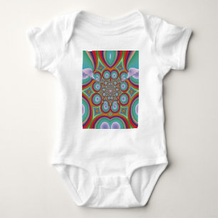 Regenboog Psychodelische Optische Abstracte Kunst Romper