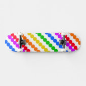 Regenboog Punten Skateboard (Horizontaal)
