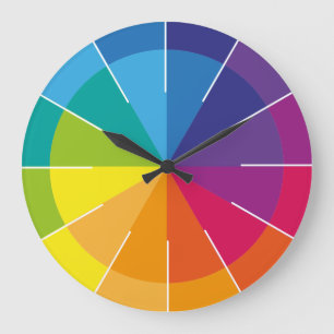 Regenboog Puristisch Grote Klok