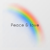 Regenboog Raamsticker (Vel)