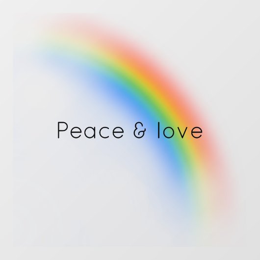 Regenboog Raamsticker (Vel)