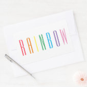 REGENBOOG Rechthoek Stickers (Envelop)