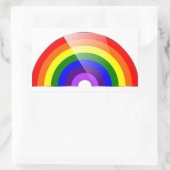 Regenboog Rechthoekige Sticker (Tas)