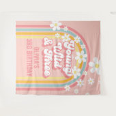 Regenboog Retro Young Wild Three 3de Verjaardag Wandkleed (Voorkant (horizontaal))