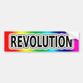 Regenboog Revolutie Bumpersticker