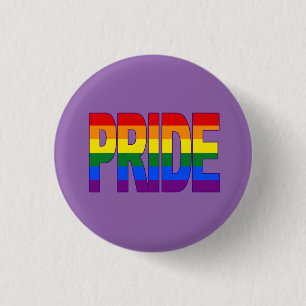 regenboog ronde button 3,2 cm