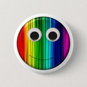 Regenboog Ronde Button 5,7 Cm