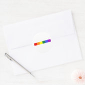 Regenboog Ronde Sticker (Envelop)