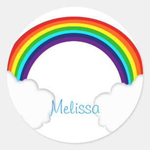 regenboog ronde sticker