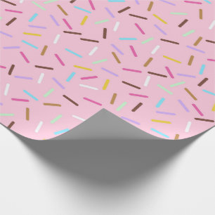 Regenboog Roze Donut Sprinkels Cadeaupapier