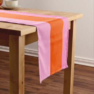 Regenboog Roze en Oranje Boho Arch Korte Tafelloper