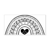 Regenboog Rubber Stamp Rubberstempel (Afrduk)