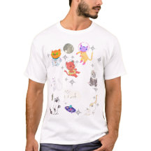 Regenboog Ruimtekatten Melkweg Droom Cute Kawaii