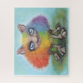 Regenboog Schaap Jigsaw Puzzel (Verticaal)