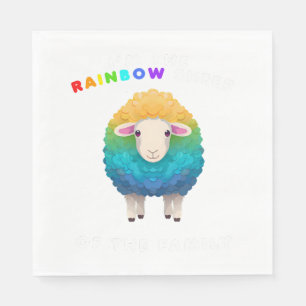 Regenboog Schaap van de familie LGBTQ Happy Pride Servet