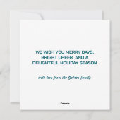 Regenboog Schattige Hand-getrokken Kleurrijk Aange Feestdagenkaart (Achterkant)