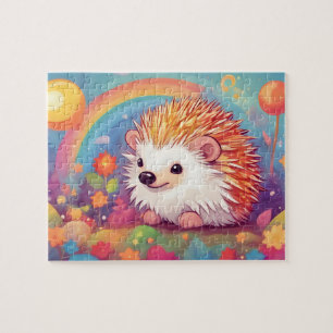 Regenboog Schattigee egel Legpuzzel