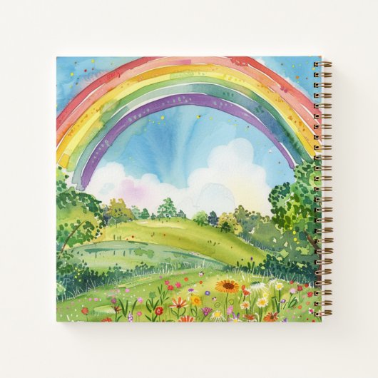 Regenboog Schetsboek voor Schilderen Tekening & Do Notitieboek (Achterkant)