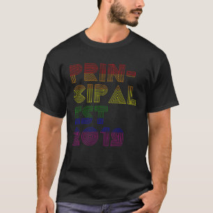 Regenboog schoolhoofd EST 2019 Nieuwe schoolhoofd T-shirt