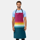  regenboog schort (Gedragen)