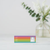 Regenboog - Skinny Mini Visitekaartje (Staand voorkant)