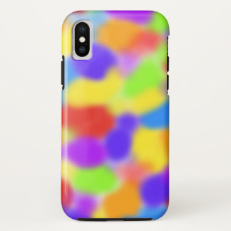 regenboog slokt abstract ontwerp op iPhone XS hoesje