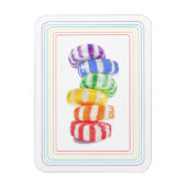 REGENBOOG SNOEP 3x4 Flexible Magnet Magneet (Verticaal)