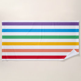 Regenboog snoep gestreepte strandlaken