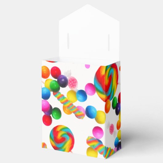 Regenboog Snoep Sweet Verjaardagsfeestje Custom Fa Bedankdoosjes (Geopend)