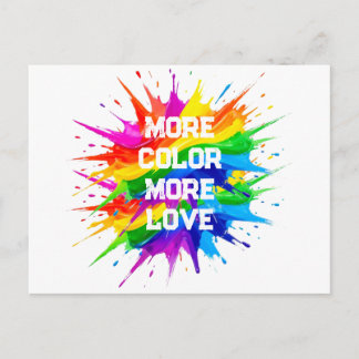 Regenboog Spetter Pride Maand Design Feestdagenkaart